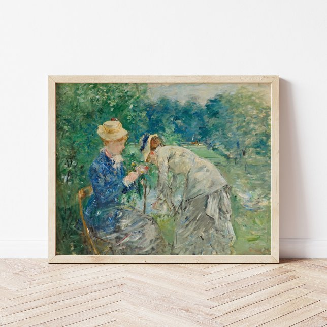 Poster Dans le bois de Boulogne | Berthe Morisot (Créateur téléchargé)