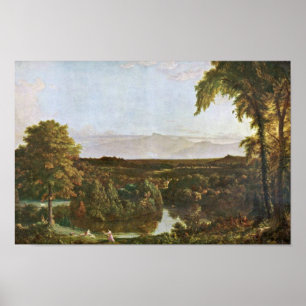 Poster Dans le Catskills par Cole Thomas (la meilleure