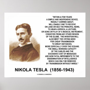 Poster Dans le dispositif peu coûteux simple Tesla de