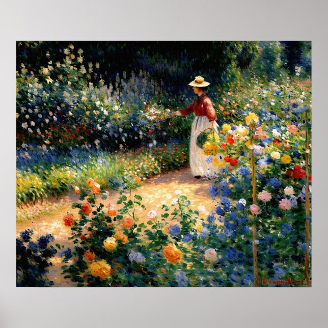 Poster Dans le jardin (Devant)