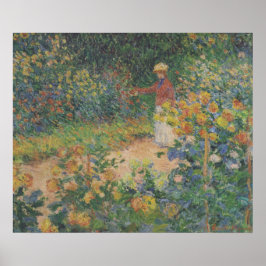 Poster Dans le jardin - Claude Monet - c1895