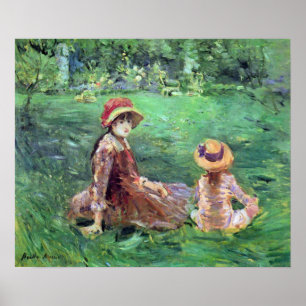Poster Dans le jardin de Maurecourt par Berthe Morisot