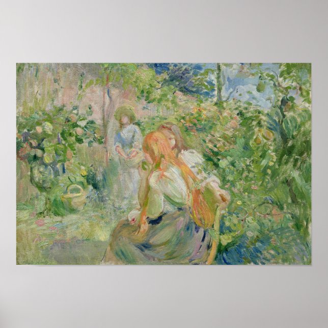 Poster Dans le jardin de Roche-Plate, 1894 (Devant)
