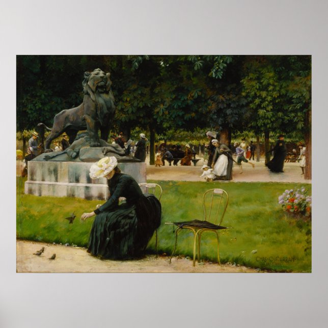 Poster Dans le jardin du Luxembourg (Devant)