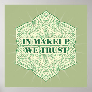 Poster Dans le maquillage nous faisons confiance