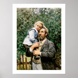 Poster "Dans les bras de papa" par Severin Nilsson