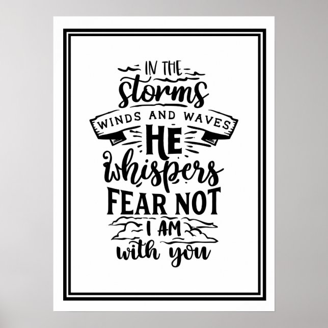 Poster Dans les tempêtes Vents et Vagues (Devant)