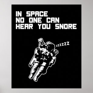 Poster Dans l'espace, personne ne peut vous entendre ronf