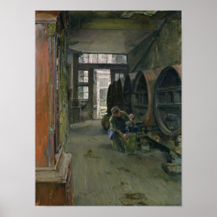 Poster Dans l'usine au vinaigre à Hambourg, 1891