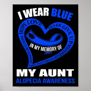 Poster Dans ma mémoire de ma tante ALOPECIA SENSIBILISATI