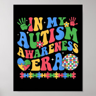 Poster Dans Ma Sensibilisation sur l'autisme Era Retro Di