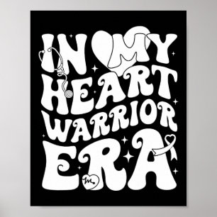 Poster Dans Mon Coeur Maladie Guerrier Époque Santé cardi