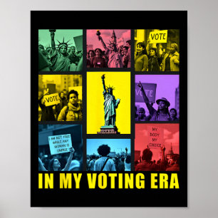 Poster Dans Mon Époque De Vote Harris Wheimer 2024