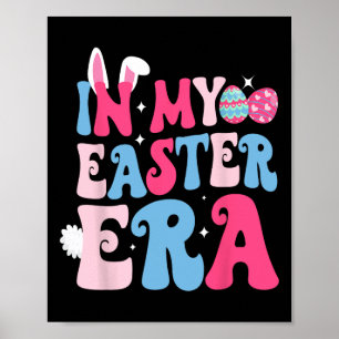 Poster Dans Mon Era Pâques Retro Super Joyeux Pâques Bun