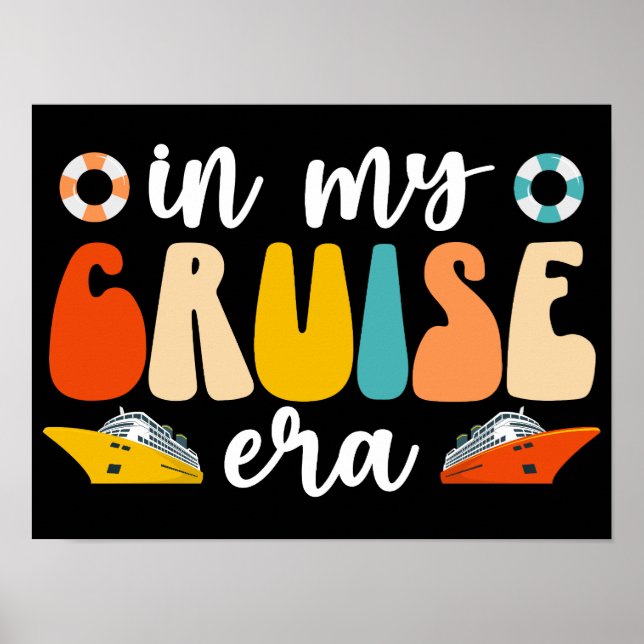 Poster Dans Mon Ere De Croisières Drôle Cruise Lover (Devant)