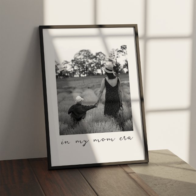 Poster Dans Mon ère Maman Famille Personnalisée Portrait  (Créateur téléchargé)