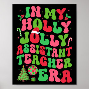 Poster Dans Mon Holly Xmas Jolly Istant Enseignant Era Ch