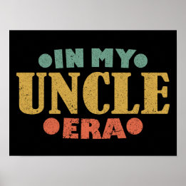 Poster Dans Mon Oncle Era Retro Famille Fête des pères Vi