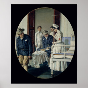 Poster Dans un hôpital militaire