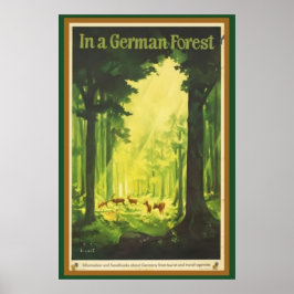 Poster Dans une forêt allemande