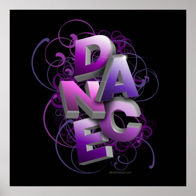 Poster Danse 3D (été) (Devant)