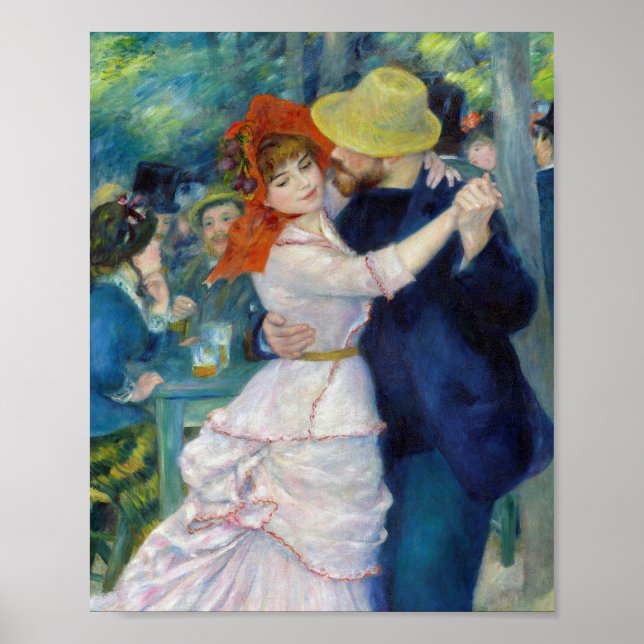 Poster Danse à Bougival de Pierre-Auguste Renoir (Devant)