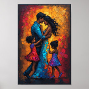 Poster danse art abstrait