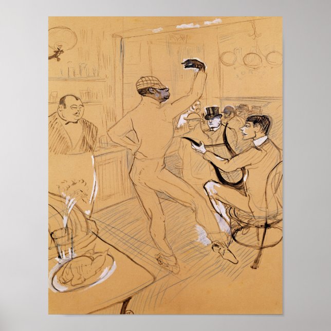 Poster Danse au chocolat, 1896 (Devant)