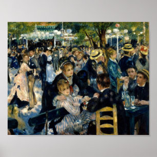 Poster Danse au Moulin de la Galette de Renoir