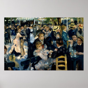Poster Danse au Moulin de la Galette de Renoir