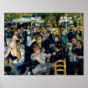 Poster Danse au Moulin de la Galette de Renoir