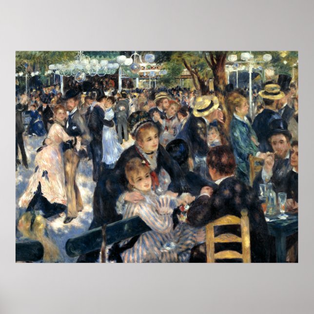 Poster Danse au Moulin de la Galette par Renoir (Devant)