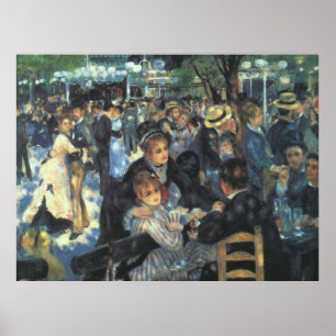 Poster Danse au Moulin de la Galette par Renoir
