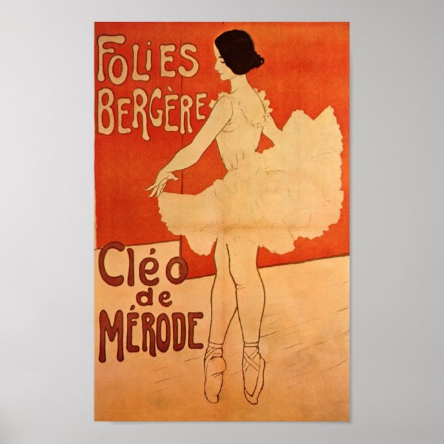 Poster Danse Ballerina Ballet Art Nouveau Danseur (Devant)
