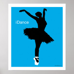 Poster Danse (bleu)