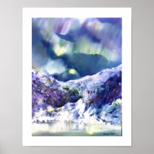 Poster Danse Borealis en Alaska