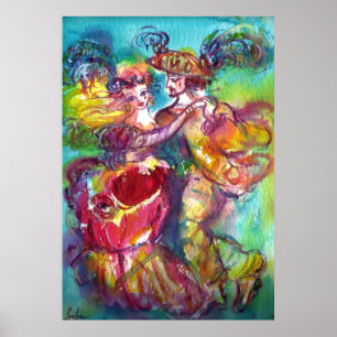 Poster DANSE CARNIVALE Vénétie Masquerade Ball