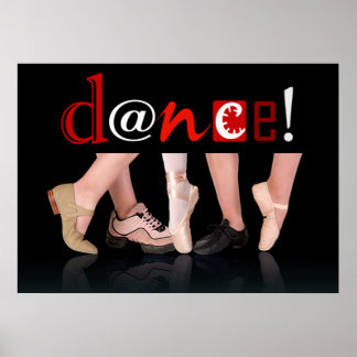 Poster Danse ! - Chaussures de danse