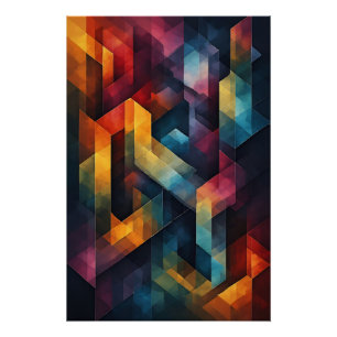 Poster Danse Chromatique Moderne