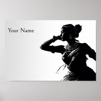 Poster Danse classique indienne bharatnatyam