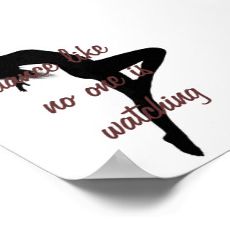 Poster danse comme personne ne regarde