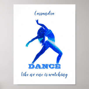 Poster Danse Comme personne ne regarde Abstrait