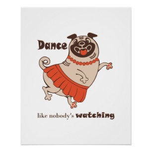 Poster Danse comme personne ne regarde Carlin Girl