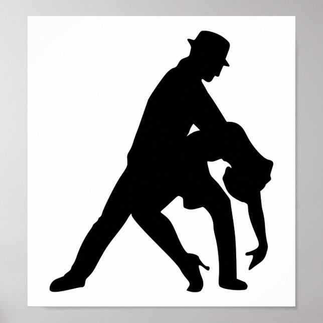 Poster Danse couple tango (Devant)