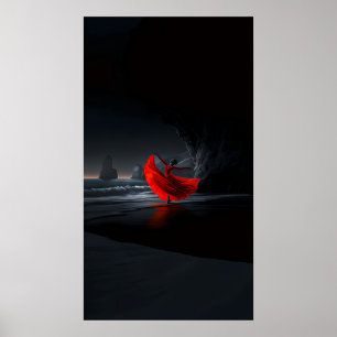 Poster Danse cramoisie : Solitude sur la rive sombre