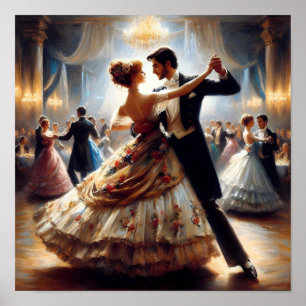 Poster Danse dans toutes les pièces Danseur Danse
