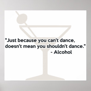 Poster Danse de confiance d'alcool