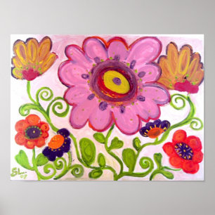 Poster danse de fleur