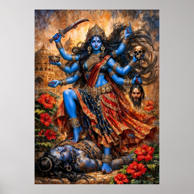 Poster Danse de Kali sur Shiva (Devant)