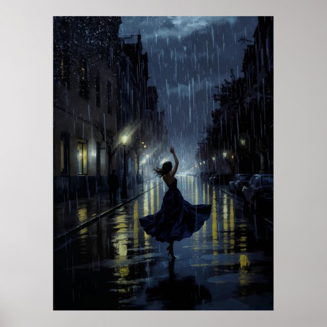 Poster Danse de pluie de minuit (Devant)